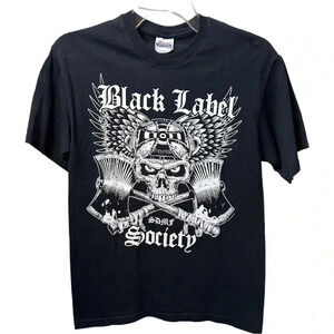 MEN'S Black Label Society Axes T-shirt Black‎